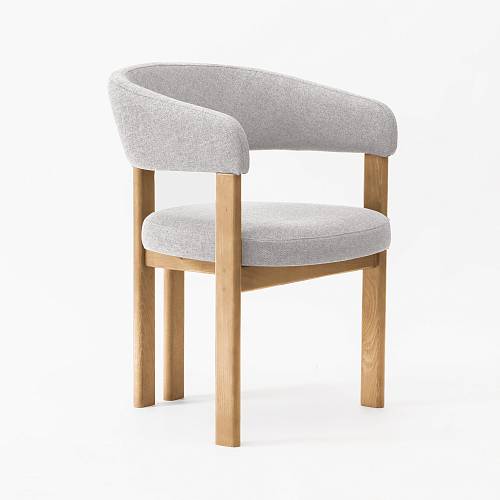 картинка Стул Аликанте пепельная ткань ножки бук тон натуральный от производителя дизайнерской мебели Deephouse