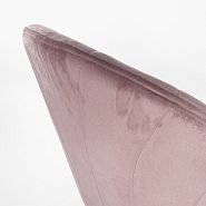 Стул Париж полубарный пыльно-розовый бархат с вертикальной прострочкой ножки черные - 7