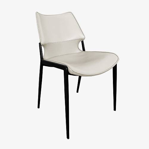 картинка Стул Бремен светло-бежевая экокожа ножки черные от производителя дизайнерской мебели Deephouse