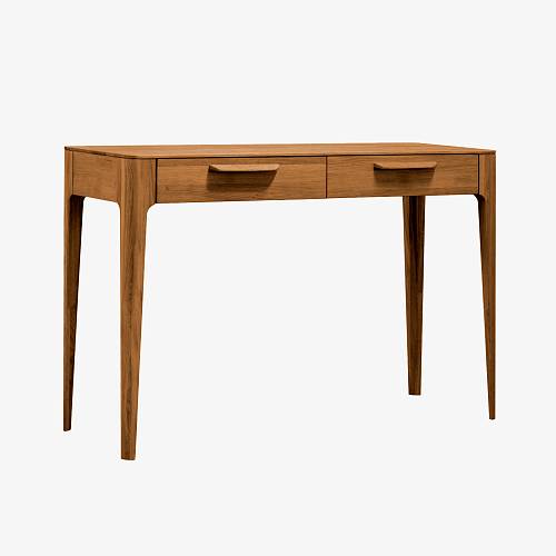 картинка Стол письменный Аделаида с 2 ящиками 120х60х76 см массив дуба тон коньяк (масло) от производителя дизайнерской мебели Deephouse