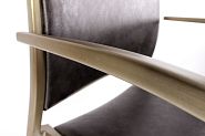 Стул Валенсия экокожа серый винтаж полубарный латунь - 11