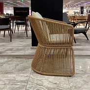 Кресло Сен-Тропе плетеное бежевое - 11