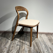 Подушка к стулу Лугано без подлокотников кремовая ткань - 3