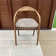 Подушка к стулу Лугано бежево-коричневая ткань - 4