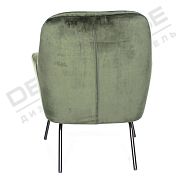 Кресло Зеландия (миникресло) темно-зеленый бархат - 8
