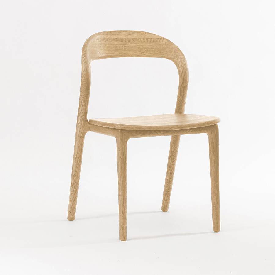 картинка Стул Лугано без подлокотников массив березы тон натуральный от производителя дизайнерской мебели Deephouse