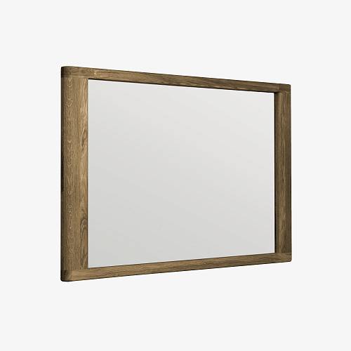 картинка Зеркало Кируна настенное 100х3,5х65 см массив дуба тон терра (масло) от производителя дизайнерской мебели Deephouse