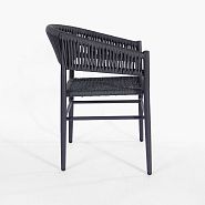 Кресло Форментера плетеное темно-серое - 3