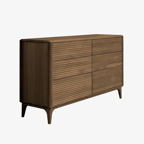 картинка Комод Канберра 140х45х81 см массив дуба тон терра (масло) от производителя дизайнерской мебели Deephouse