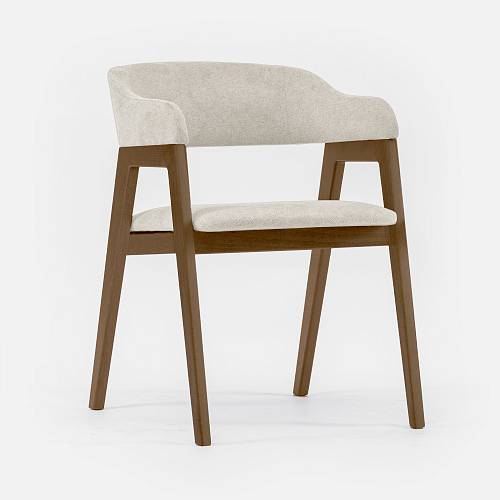 картинка Стул Челси белая ткань массив бука (терра) от производителя дизайнерской мебели Deephouse