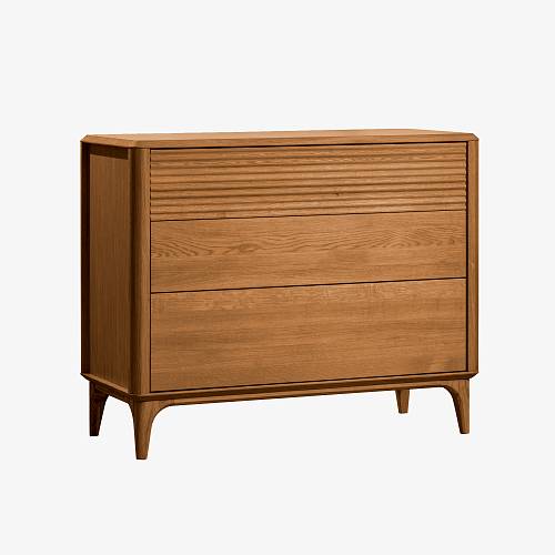 картинка Комод Канберра 100х45х81 см массив дуба тон коньяк (масло) от производителя дизайнерской мебели Deephouse