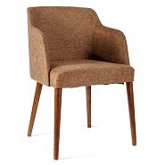 Кресло Женева ткань темно-коричневая - 2