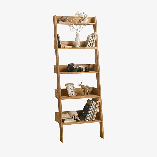 картинка Стеллаж Бурос 64х40х180 см массив дуба тон натуральный (масло) от производителя дизайнерской мебели Deephouse