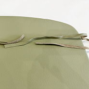 Подушка к стулу Монако оливковая натуральная кожа (х) - 5