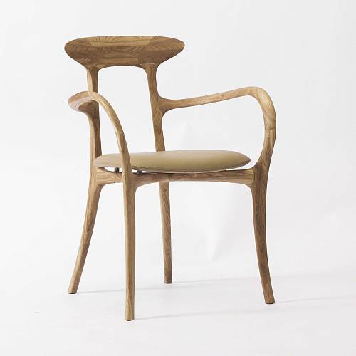 картинка Стул Брунелло кожа дуб от производителя дизайнерской мебели Deephouse