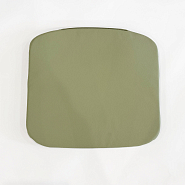 Подушка к стулу Монако оливковая натуральная кожа (х) - 1