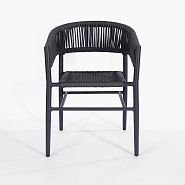 Кресло Форментера плетеное темно-серое - 2