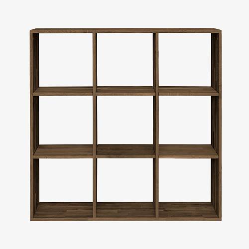 картинка Стеллаж Вестерос 113х35х113 см массив дуба тон терра (масло) от производителя дизайнерской мебели Deephouse