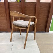 Подушка к стулу Лугано бежево-коричневая ткань - 3