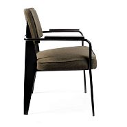 Кресло Вена сталь + сиденье серо-зеленая ткань - 6