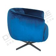 Кресло Бонвиль темно-синий бархат вращающееся - 8