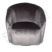 Кресло Межев темно-серый бархат вращающееся - 2