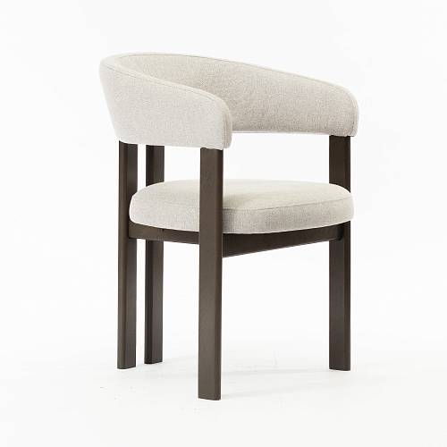 картинка Стул Аликанте пепельная ткань ножки бук тон темная терра (масло) от производителя дизайнерской мебели Deephouse