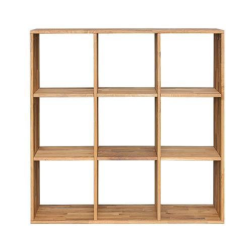 картинка Стеллаж Вестерос 113х35х113 см массив дуба тон натуральный (масло) от производителя дизайнерской мебели Deephouse