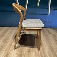 Подушка к стулу Лугано без подлокотников серая ткань - 3